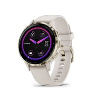 Garmin - Venu 3S GPS Smartwatch 41 mm Fiber-reinforced polymer - Stainless Steel and Ivory - Front_Zoom