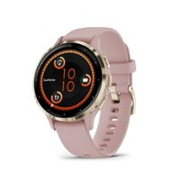 Garmin - Venu 3S GPS Smartwatch 41 mm Fiber-reinforced polymer - Stainless Steel and Dust Rose - Front_Zoom