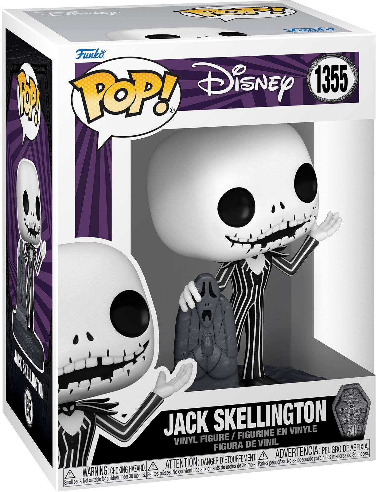 Angle. Funko - POP! Disney: The Nightmare Before Christmas- Jack Skellington with Gravestone.