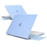 Techprotectus - MacBook case for 2023-25 MacBook Air 15" with Apple M2/M3/M4 Chip - Serenity Blue - Front_Zoom