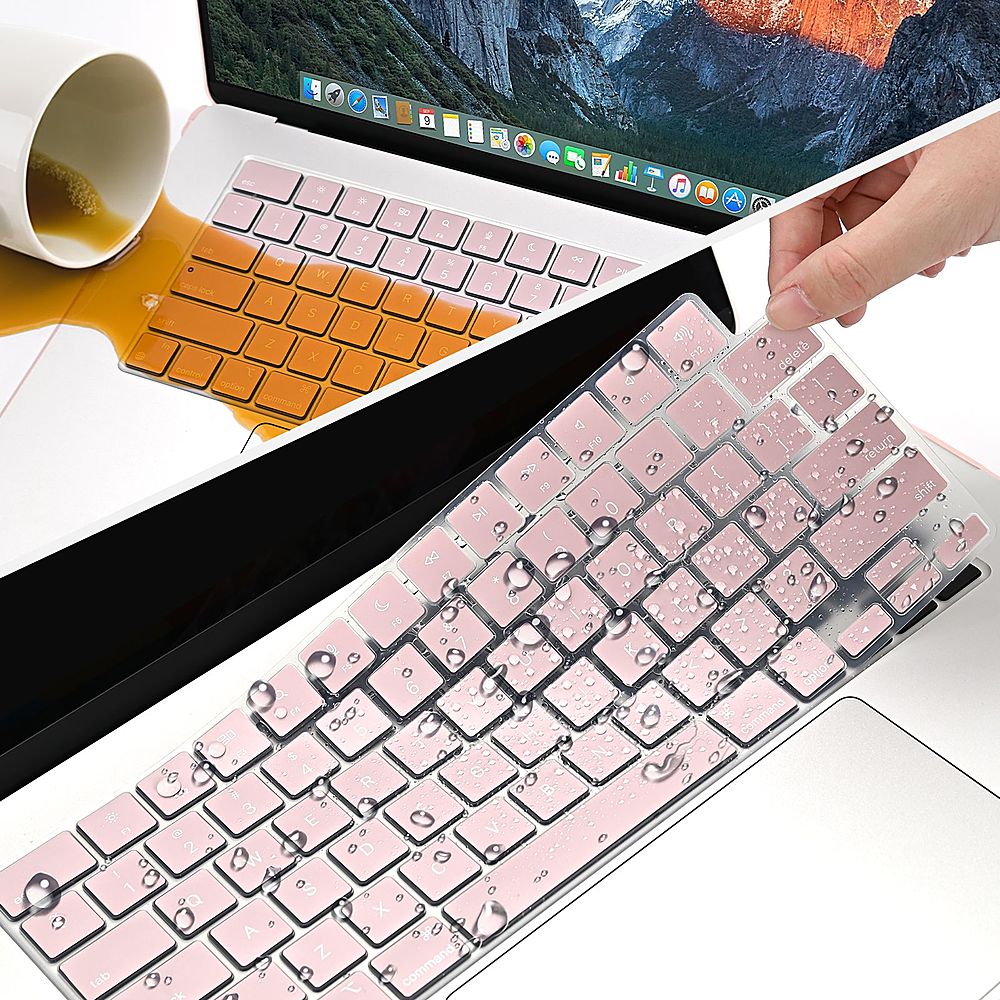 Alt View 12. Techprotectus - MacBook case for 2023-24 MacBook Air 15" with Apple M2/M3 Chip - Black/Rose Quartz.