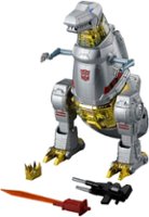 Robosen - Transformers Grimlock Flagship Collector's Edition Auto-converting Robot with Collector's Coin - Silver - Front_Zoom
