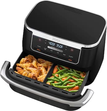 Ninja Foodi DualZone FlexBasket Air Fryer with 7 qt MegaZone Black Ninja Foodi DualZone FlexBasket Air Fryer with 7 qt MegaZone Black