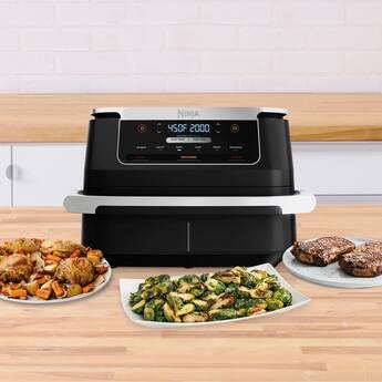 Ninja Foodi DualZone FlexBasket Air Fryer with 7 qt MegaZone Black Ninja Foodi DualZone FlexBasket Air Fryer with 7 qt MegaZone Black