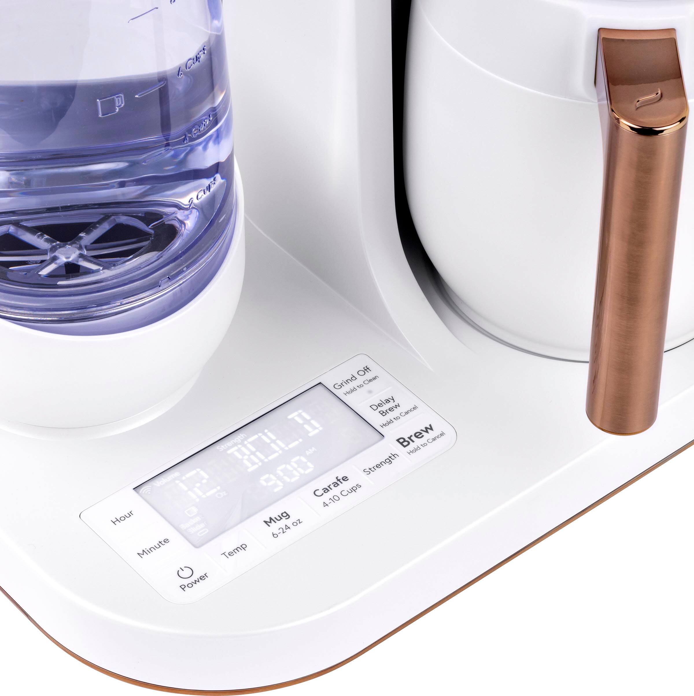 Alt View 12. Café - Grind & Brew Smart Coffee Maker with Gold Cup Standard - Matte White.