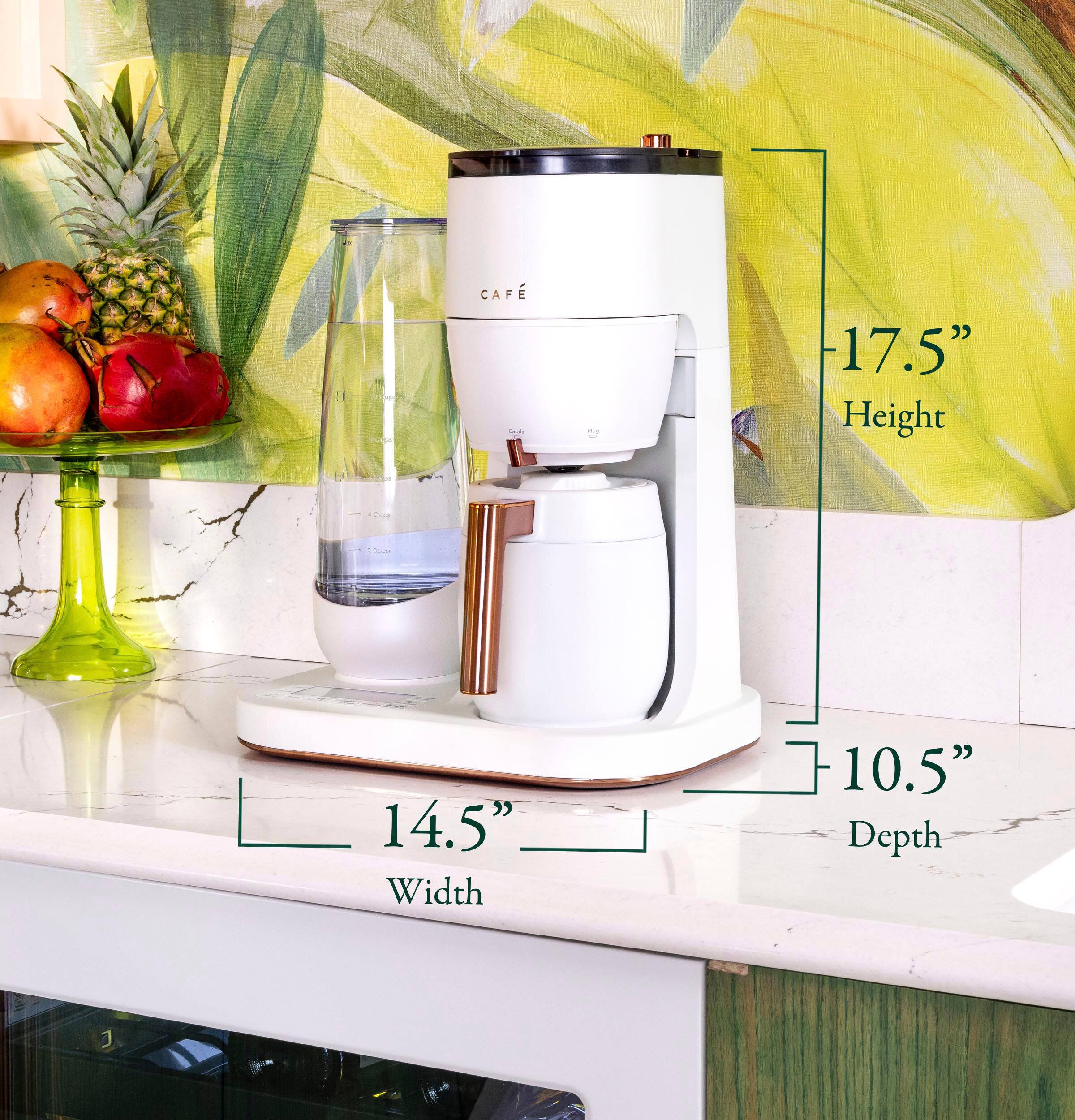 Alt View 22. Café - Grind & Brew Smart Coffee Maker with Gold Cup Standard - Matte White.