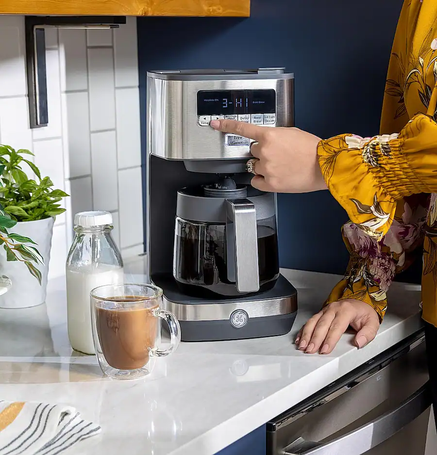 Thermal Carafe Grind And Brew Coffee Maker With K Cup GE 12 Cup