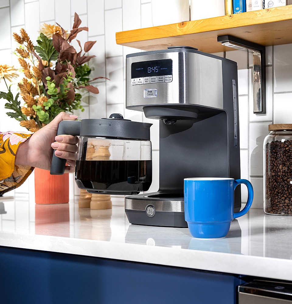 GE 12 Cup Drip Coffee Maker with Adjustable Keep Warm Plate