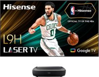 Hisense - L9H Laser TV TriChroma UST Projector with INCLUDED 120" ALR Screen, 4K UHD, 3000 Lumens, Dolby Vision & Atmos, Google TV - Black - Front_Zoom