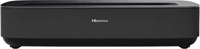 Front. Hisense - PL1 X-Fusion Laser UST Projector, Variable Screen Size 80"~120", 4K UHD, 2200 Lumens, Dolby Vision & Atmos, Google TV - Gray.