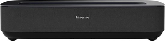 Front Zoom. Hisense - PL1 X-Fusion™ Laser UST Projector, 80"~120", 4K UHD, 2200 ANSI Lms, Dolby Vision & Atmos, Google TV - Gray.