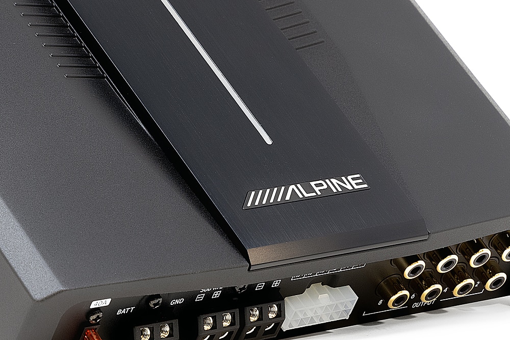 Alt View 11. Alpine - OPTIM 8 8-Channel Sound Processor and Amplifier with Automatic Sound Tuning - Black.