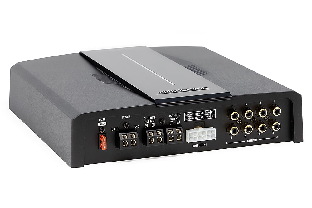 Alt View 13. Alpine - OPTIM 8 8-Channel Sound Processor and Amplifier with Automatic Sound Tuning - Black.