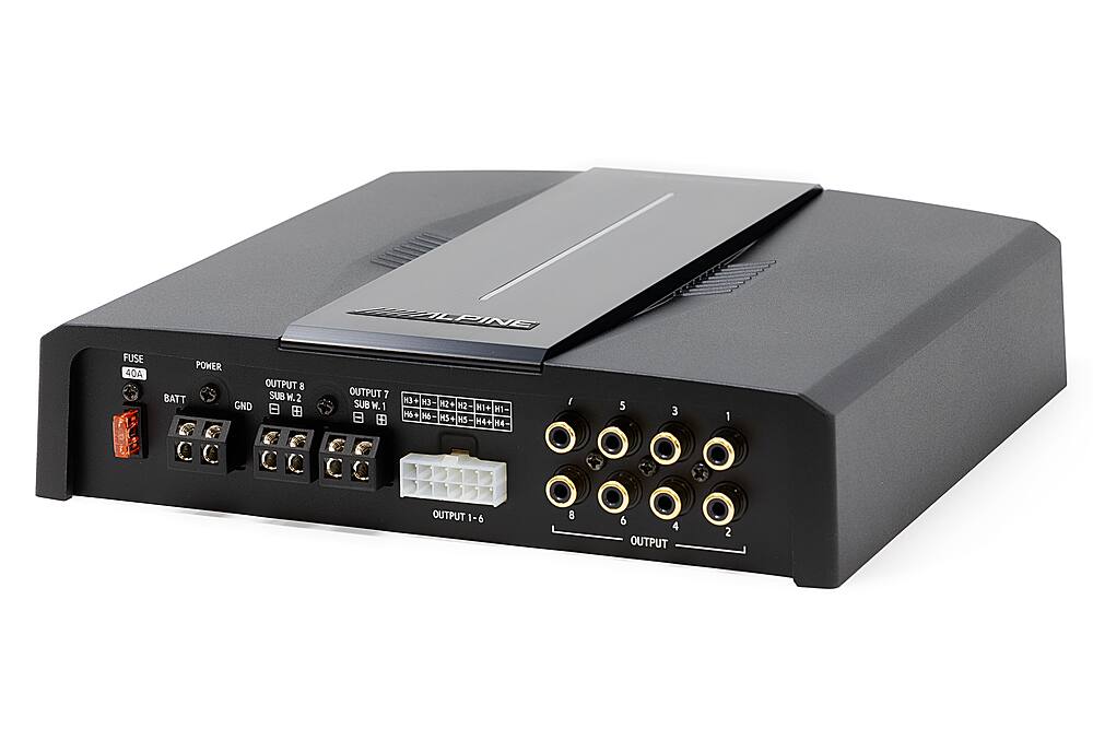 Alt View 14. Alpine - OPTIM 8 8-Channel Sound Processor and Amplifier with Automatic Sound Tuning - Black.