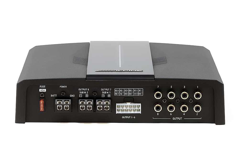 Alt View 17. Alpine - OPTIM 8 8-Channel Sound Processor and Amplifier with Automatic Sound Tuning - Black.