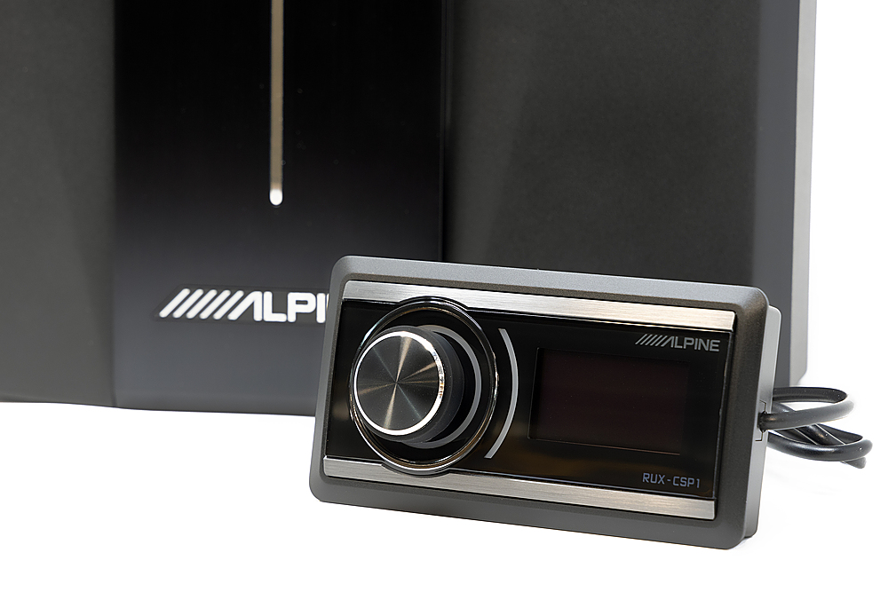 Left. Alpine - OPTIM 8 8-Channel Sound Processor and Amplifier with Automatic Sound Tuning - Black.