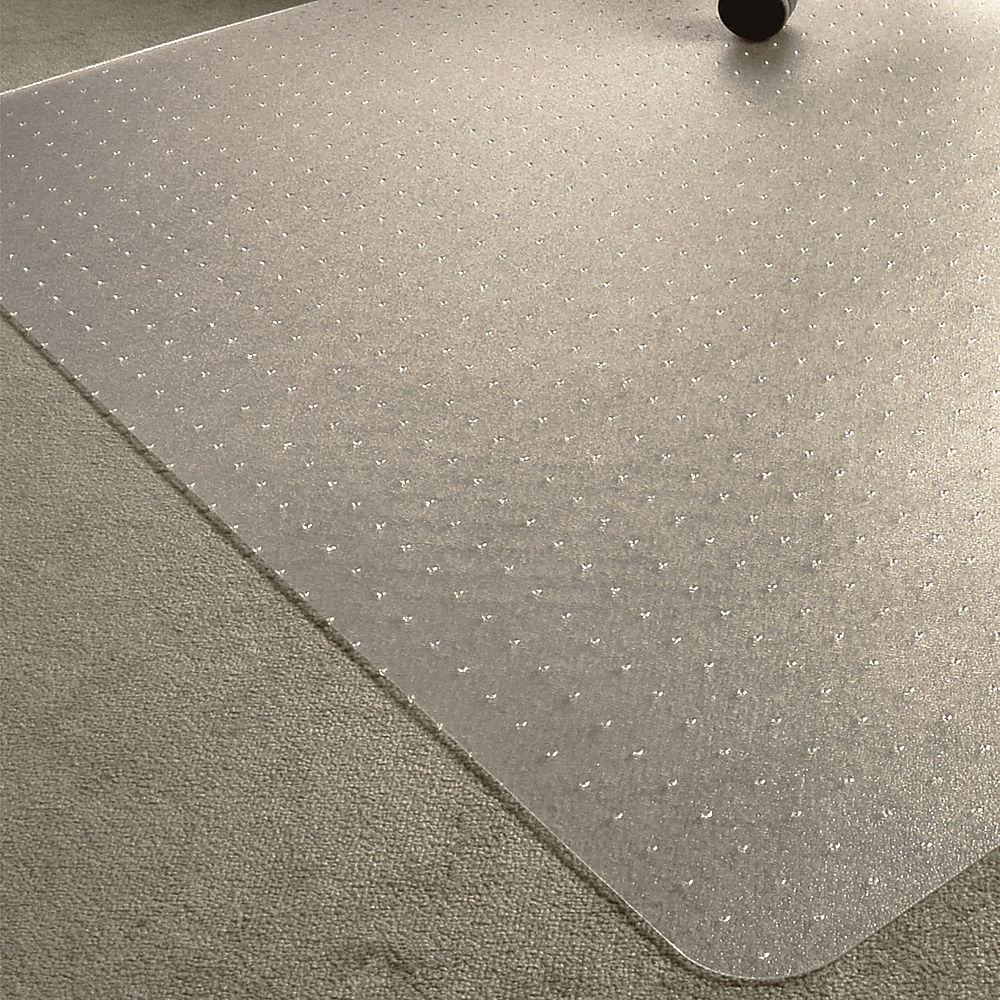 48x118 Polycarbonate Chair Mat for Carpets Rectangular Clear - Floortex