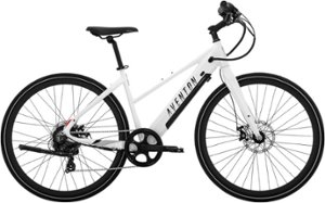 Aventon - Soltera.2 Speed Step-Through Ebike w/46 mile Max Operating Range and 20 MPH Max Speed - Large - Ghost White - Front_Zoom