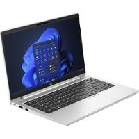 HP - ProBook 445 G10 14" Laptop - AMD Ryzen 7 with 16GB Memory - 512 GB SSD - Pike Silver Plastic, Silver - Angle_Zoom