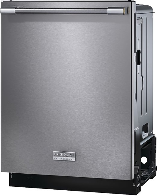 Frigidaire - 24" Top Control Built-In Stainless Steel Tub Built-In Dishwasher with CleanBoost - Stainless Steel_1