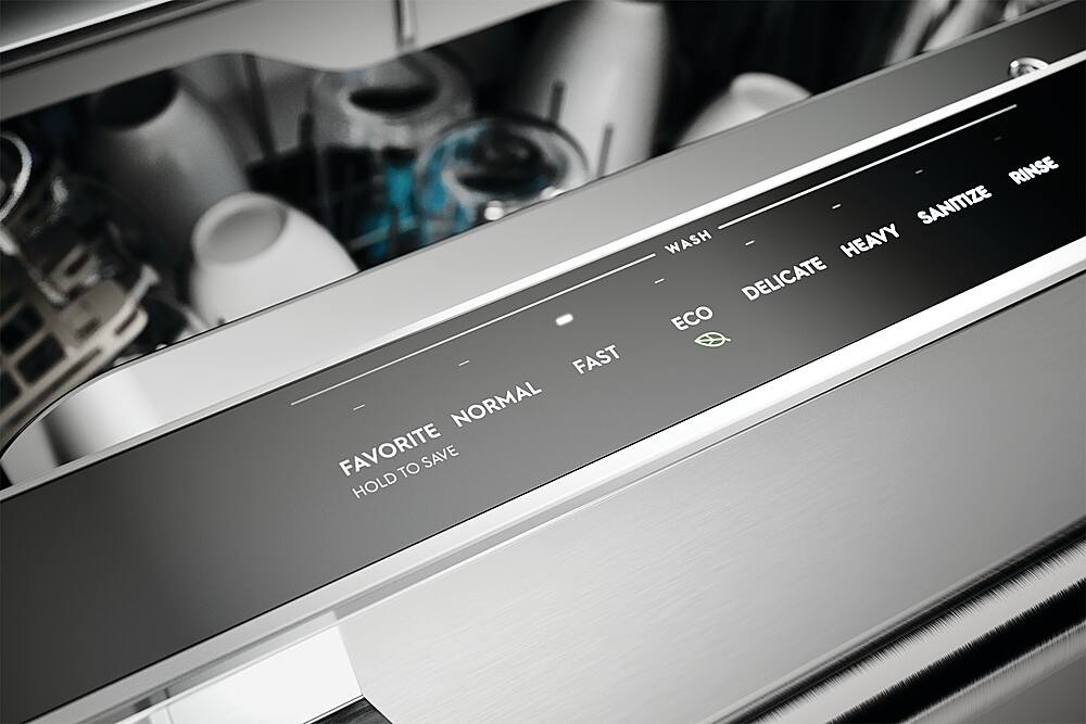 Alt View 14. Frigidaire - 24" Top Control Built-In Stainless Steel Tub Built-In Dishwasher with CleanBoost - Stainless Steel.