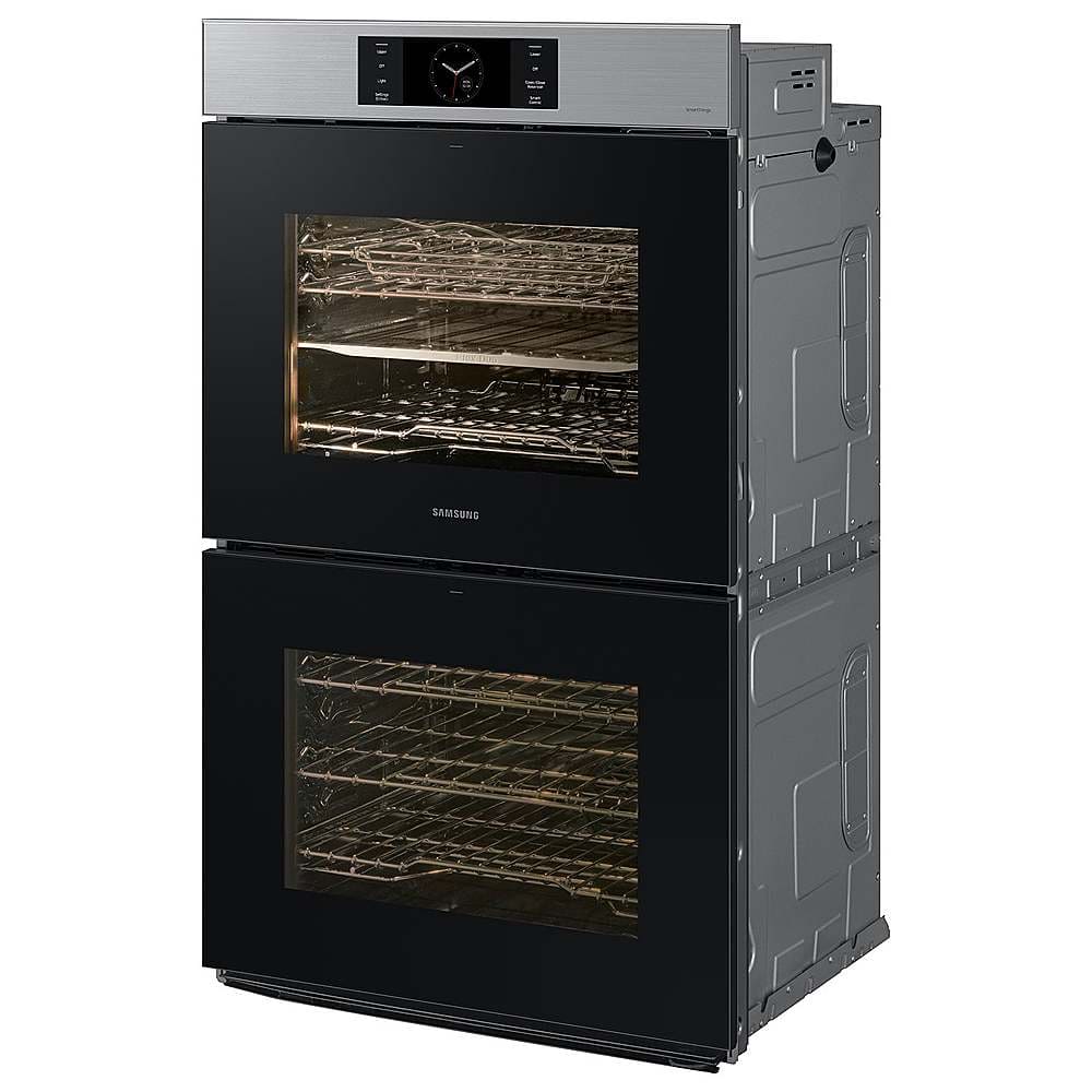 Alt View 12. Samsung - BESPOKE 30" Built-In Electric Convection Double Wall Oven with AI Pro Cooking Camera - Stainless Steel.
