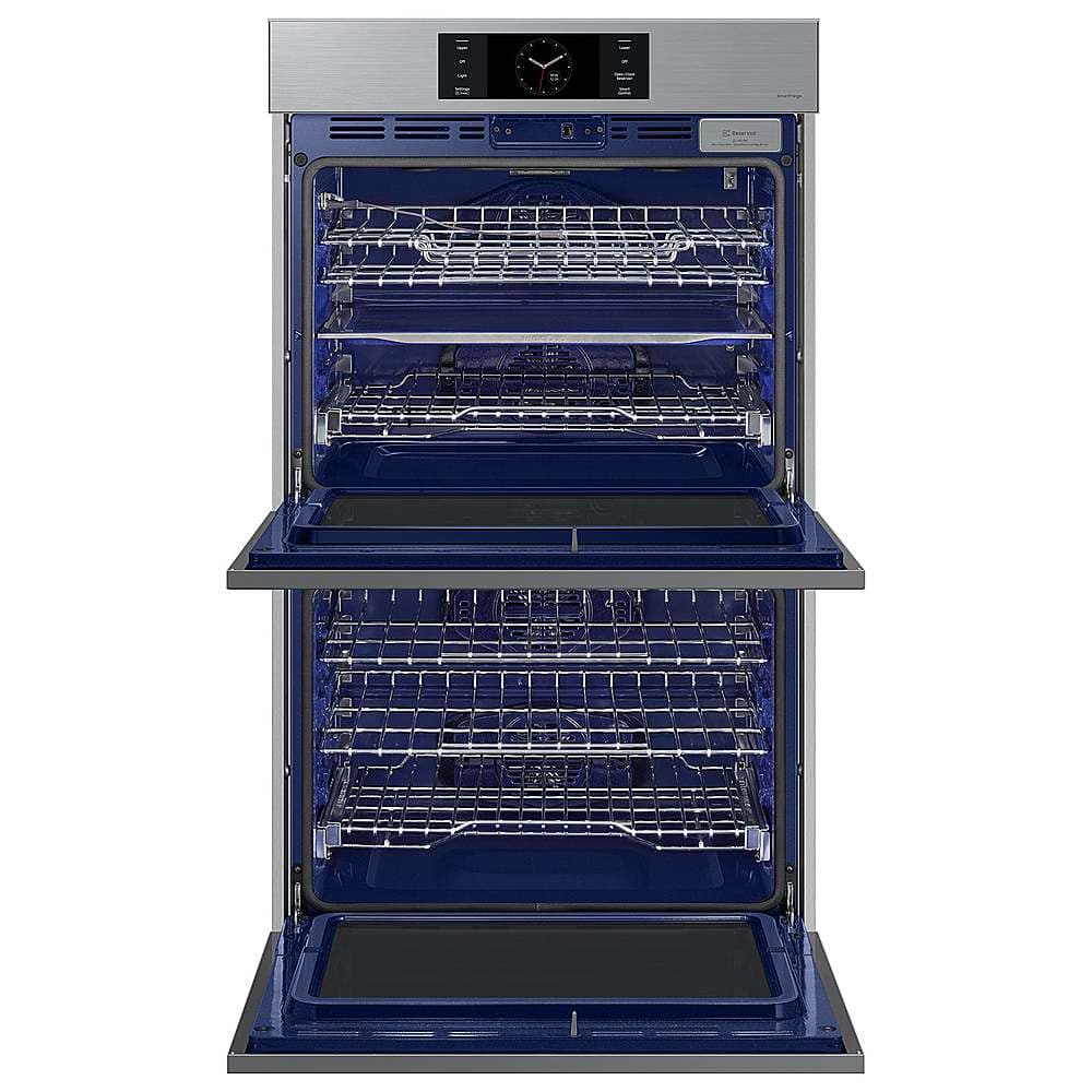 Alt View 13. Samsung - BESPOKE 30" Built-In Electric Convection Double Wall Oven with AI Pro Cooking Camera - Stainless Steel.