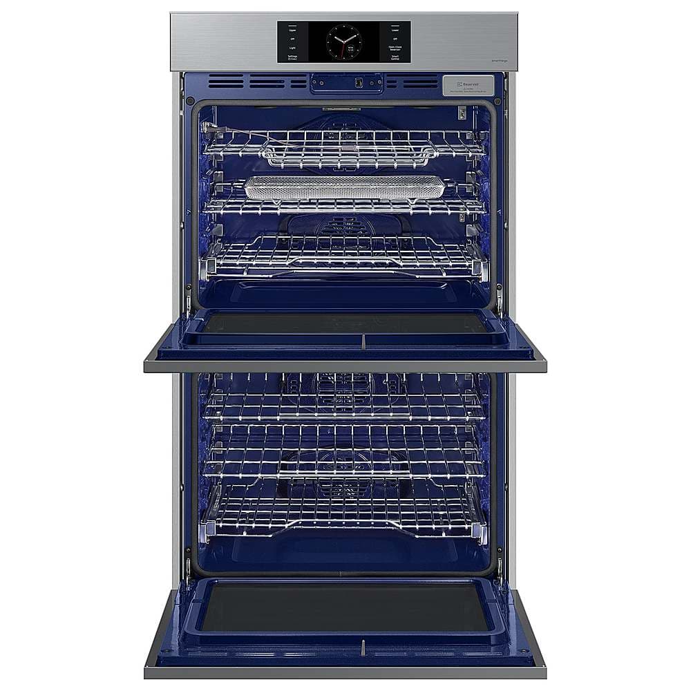 Alt View 16. Samsung - BESPOKE 30" Built-In Electric Convection Double Wall Oven with AI Pro Cooking Camera - Stainless Steel.