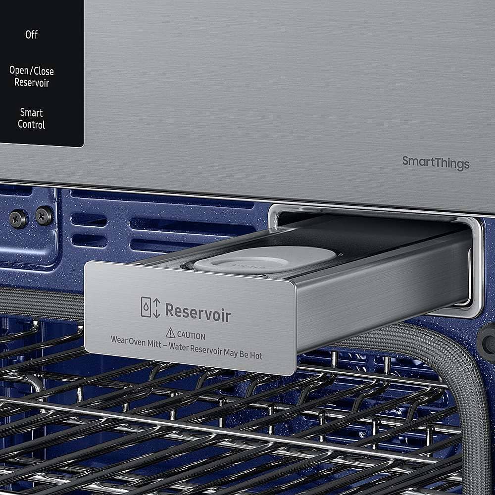 Alt View 18. Samsung - BESPOKE 30" Built-In Electric Convection Double Wall Oven with AI Pro Cooking Camera - Stainless Steel.