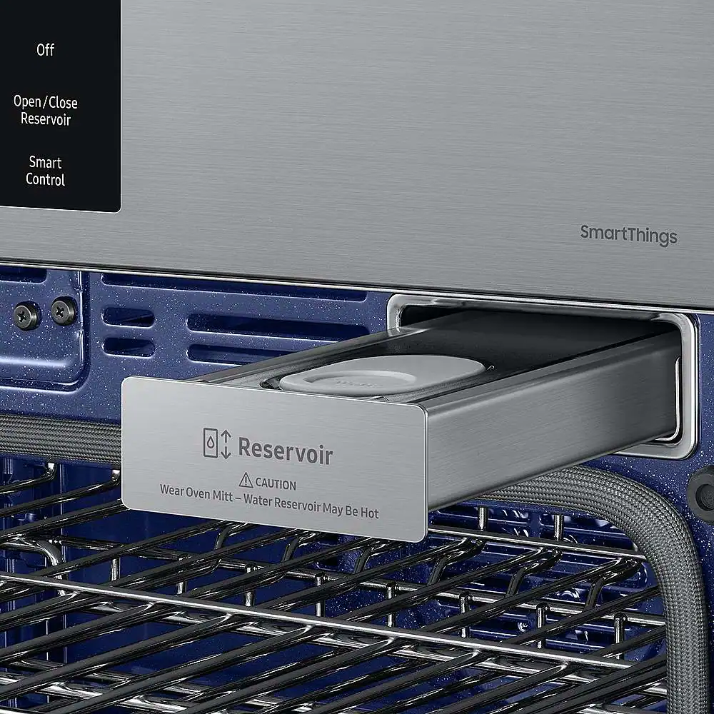 Alt View 18. Samsung - BESPOKE 30" Built-In Electric Convection Double Wall Oven with AI Pro Cooking Camera - Stainless Steel.