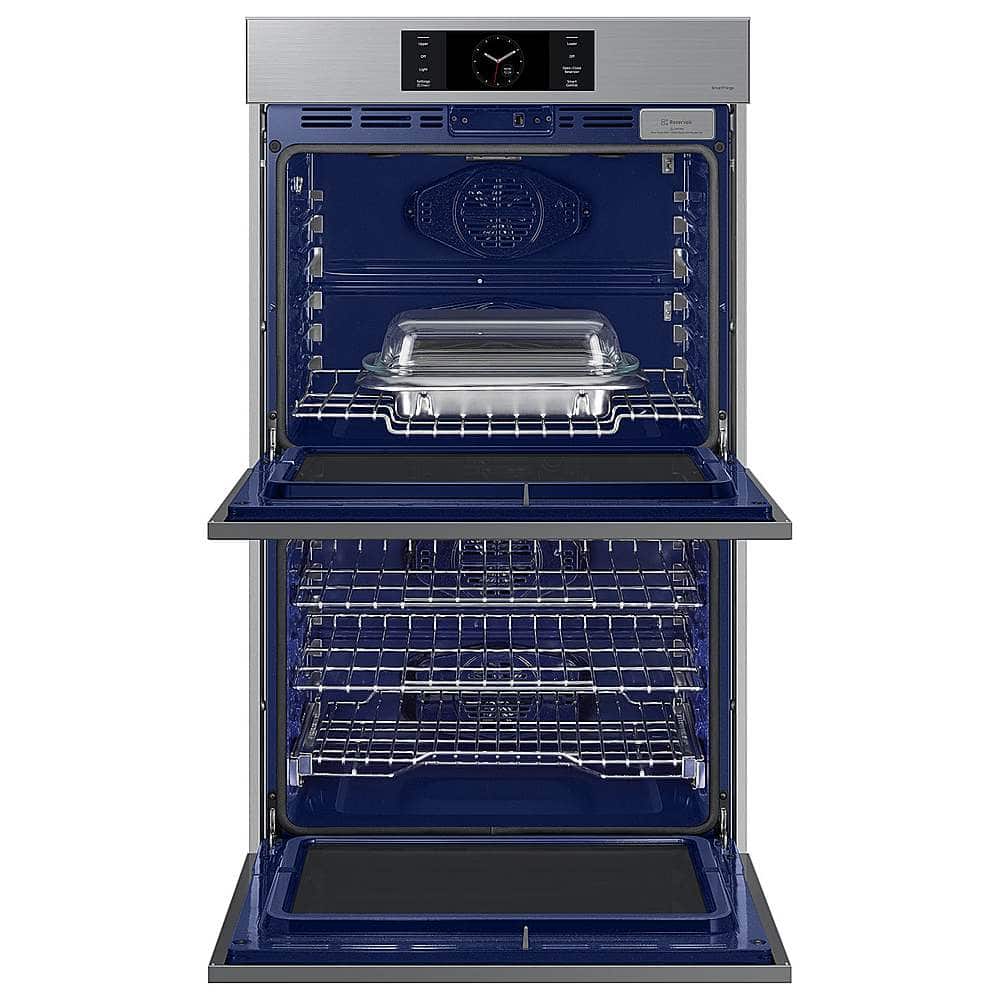 Alt View 19. Samsung - BESPOKE 30" Built-In Electric Convection Double Wall Oven with AI Pro Cooking Camera - Stainless Steel.