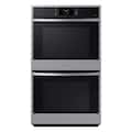 Samsung - 30" Built-In Electric Convection Double Wall Oven with Steam Cook - Stainless Steel