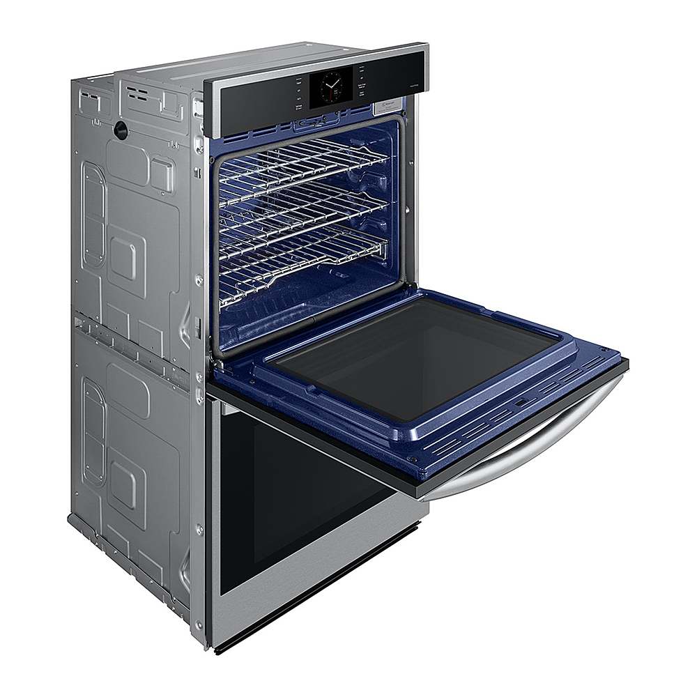 Alt View 15. Samsung - 30" Built-In Electric Convection Double Wall Oven with Steam Cook - Stainless Steel.