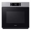 Samsung - BESPOKE 30" Built-In Single Electric Convection Wall Oven with AI Pro Cooking Camera - Stainless Steel