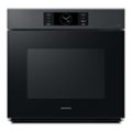 Front Zoom. Samsung - BESPOKE 30" Built-In Single Electric Convection Wall Oven with AI Pro Cooking Camera - Matte Black.