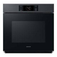 Samsung - BESPOKE 30" Built-In Single Electric Convection Wall Oven with AI Pro Cooking Camera - Matte Black - Front_Zoom