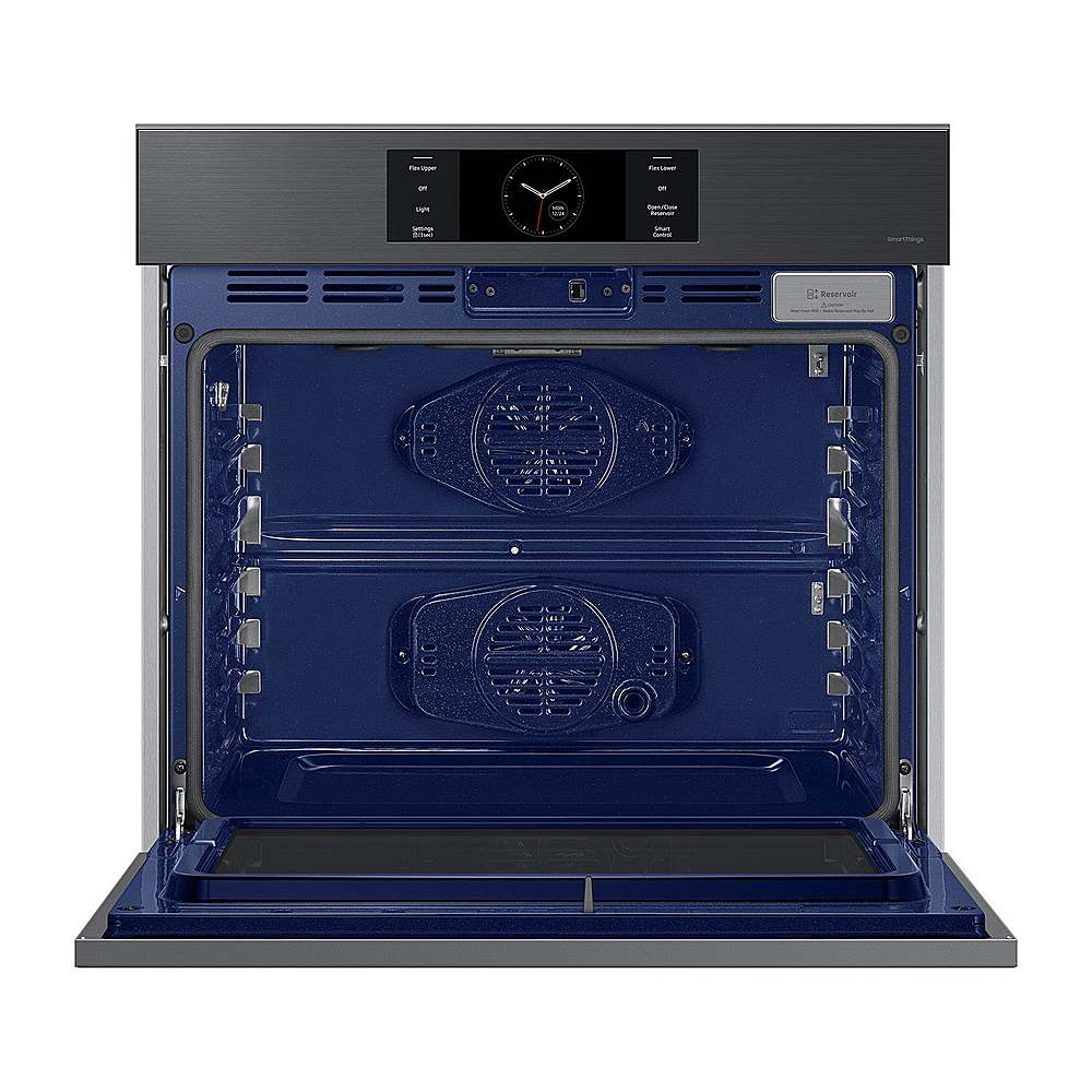 Alt View 13. Samsung - BESPOKE 30" Built-In Single Electric Convection Wall Oven with AI Pro Cooking Camera - Matte Black.