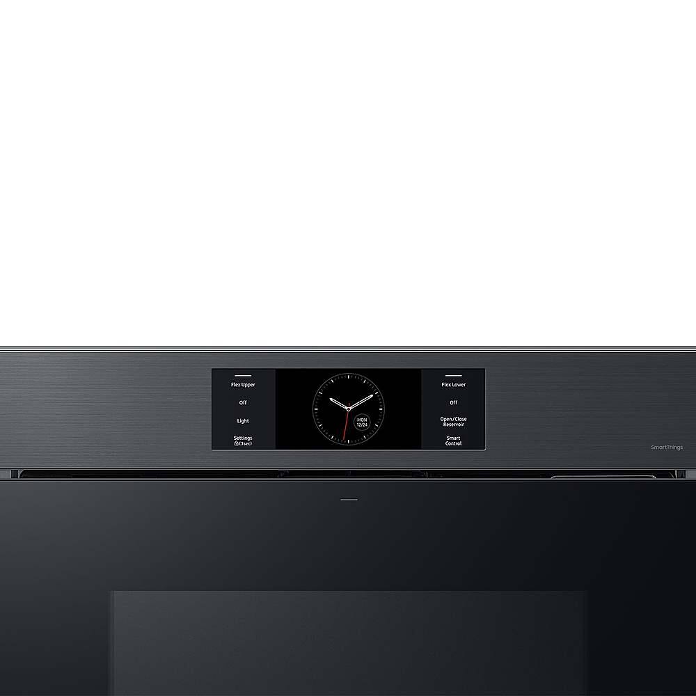 Alt View 16. Samsung - BESPOKE 30" Built-In Single Electric Convection Wall Oven with AI Pro Cooking Camera - Matte Black.