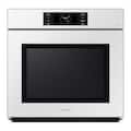 Samsung - BESPOKE 30" Built-In Single Electric Convection Wall Oven with AI Pro Cooking Camera - White Glass