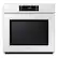 Front. Samsung - BESPOKE 30" Built-In Single Electric Convection Wall Oven with AI Pro Cooking Camera - White Glass.
