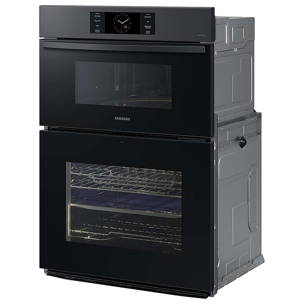 Alt View 12. Samsung - BESPOKE 30" Built-In Electric Convection Combination Wall Oven with Microwave and Flex Duo - Matte Black.