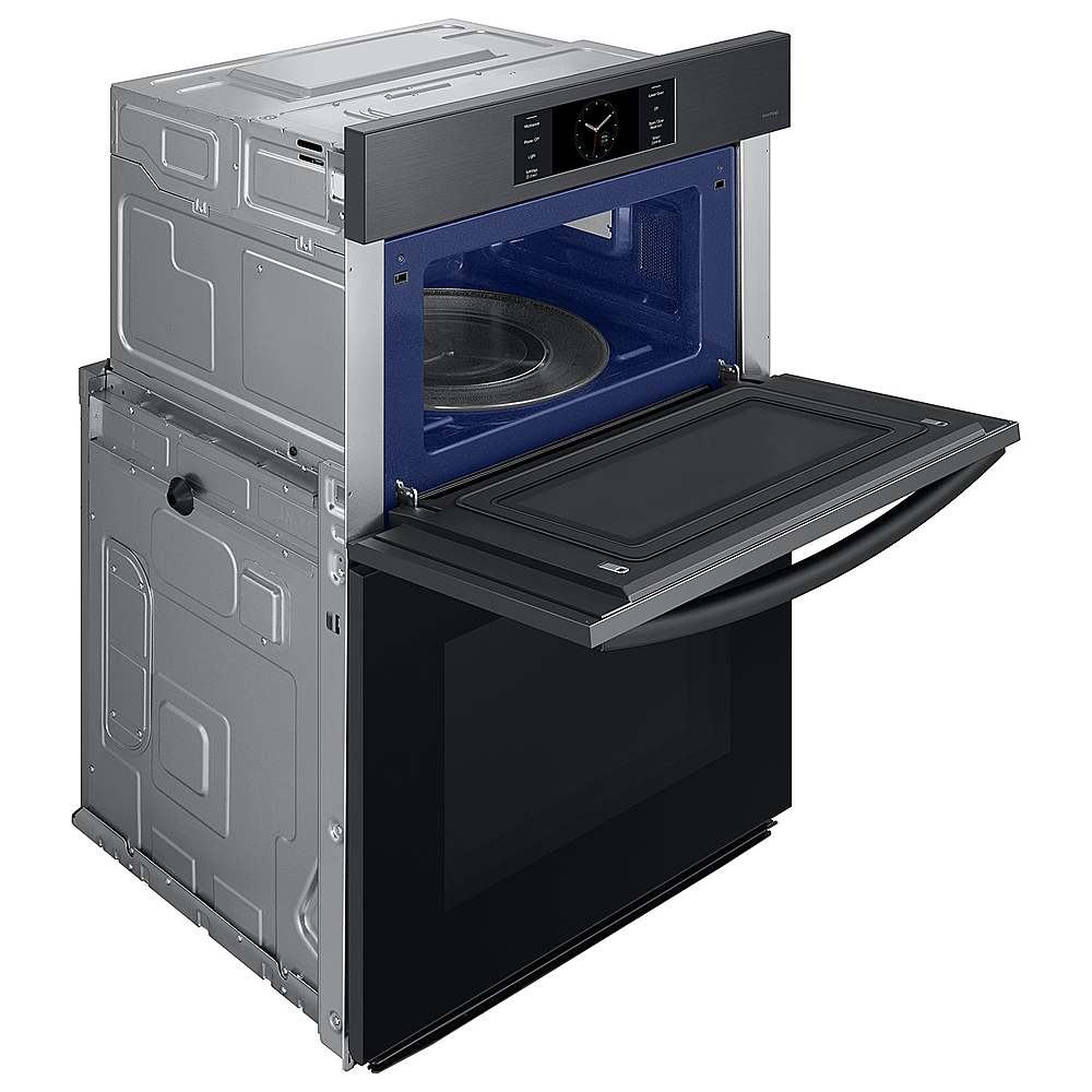 Alt View 15. Samsung - BESPOKE 30" Built-In Electric Convection Combination Wall Oven with Microwave and Flex Duo - Matte Black.