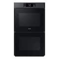 Samsung - BESPOKE 30" Built-In Electric Convection Double Wall Oven with AI Pro Cooking Camera - Matte Black