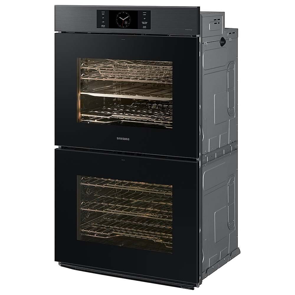 Alt View 12. Samsung - BESPOKE 30" Built-In Electric Convection Double Wall Oven with AI Pro Cooking Camera - Matte Black.