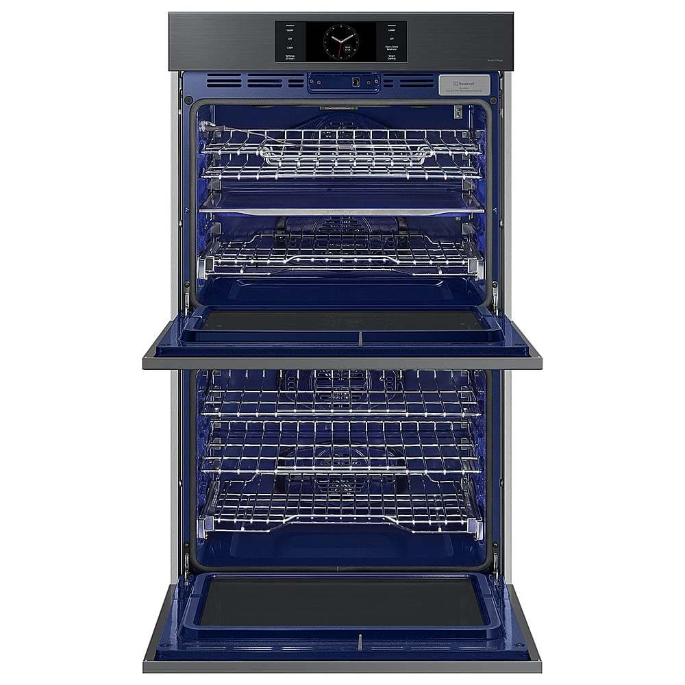 Alt View 13. Samsung - BESPOKE 30" Built-In Electric Convection Double Wall Oven with AI Pro Cooking Camera - Matte Black.