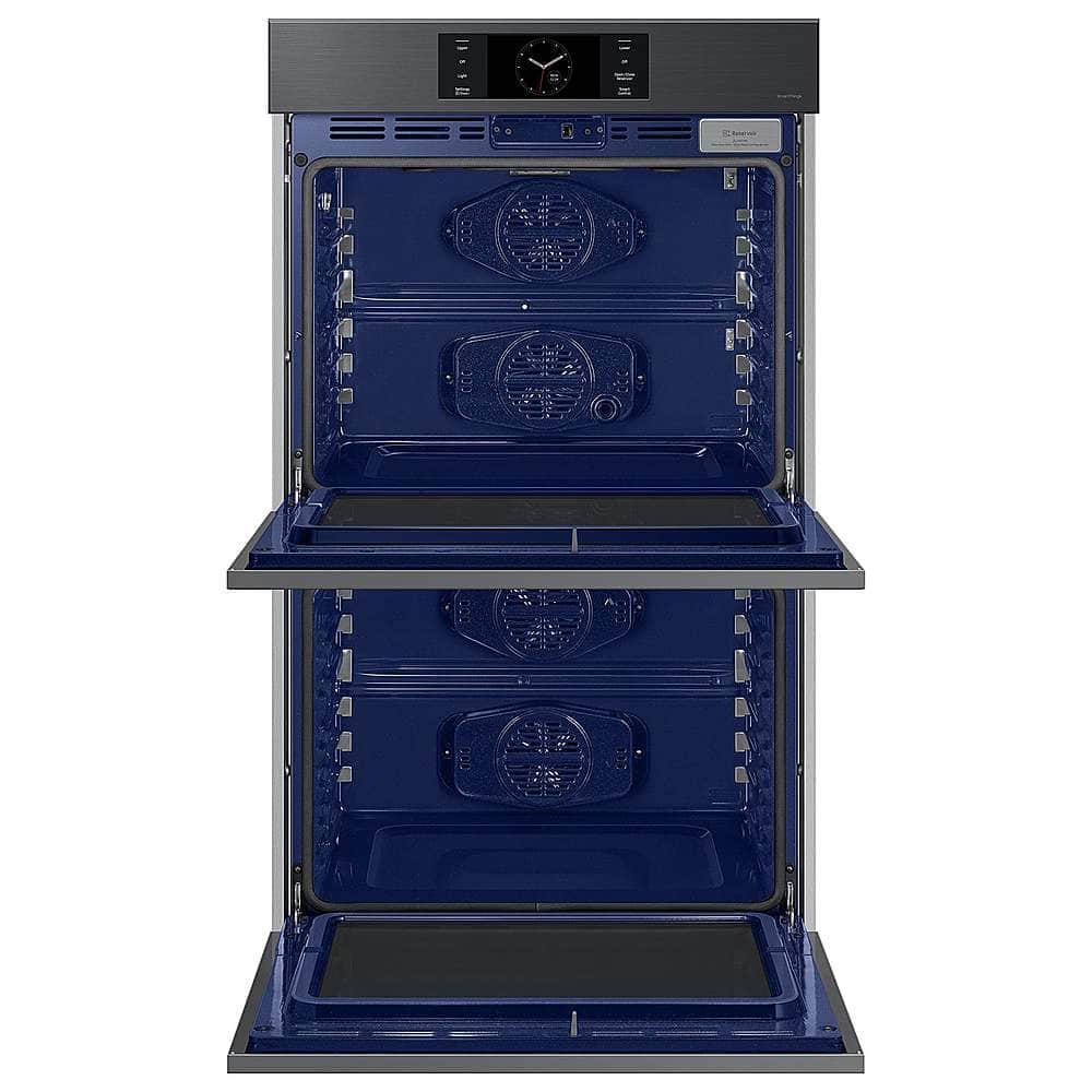 Alt View 14. Samsung - BESPOKE 30" Built-In Electric Convection Double Wall Oven with AI Pro Cooking Camera - Matte Black.