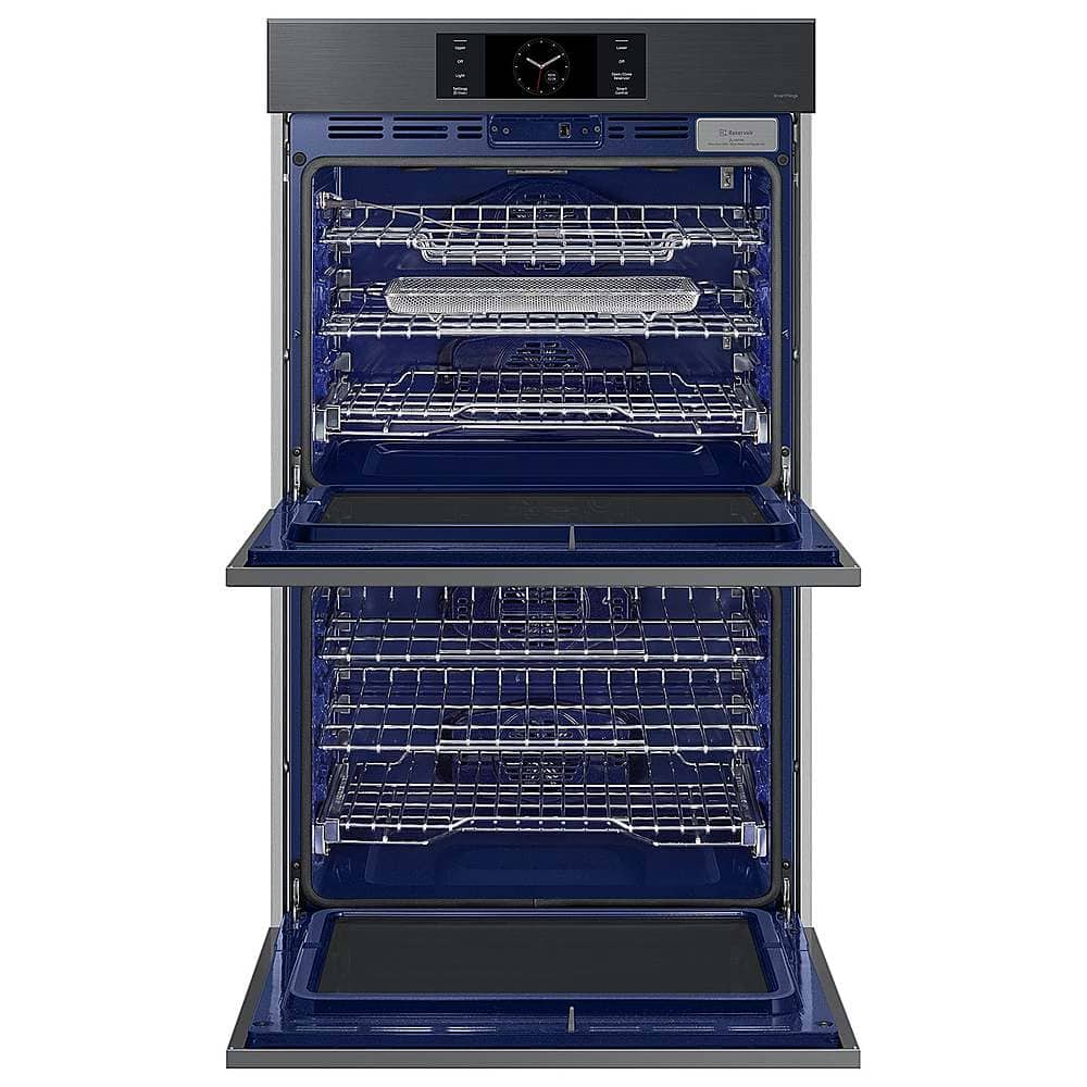 Alt View 16. Samsung - BESPOKE 30" Built-In Electric Convection Double Wall Oven with AI Pro Cooking Camera - Matte Black.