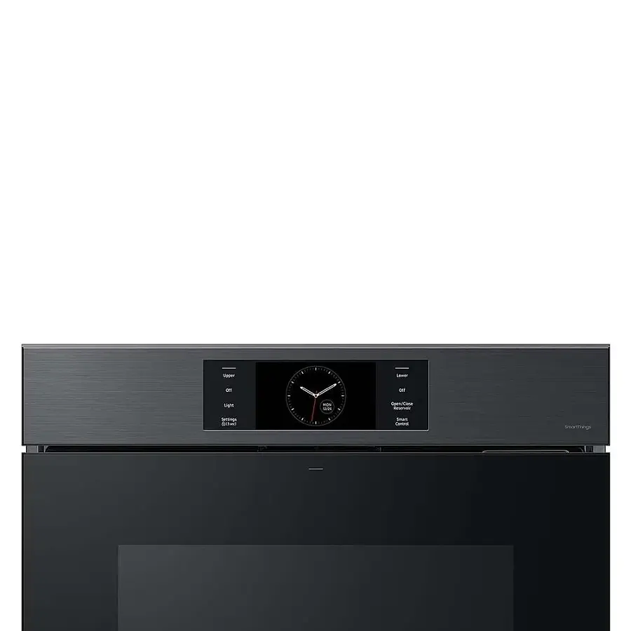 Alt View 17. Samsung - BESPOKE 30" Built-In Electric Convection Double Wall Oven with AI Pro Cooking Camera - Matte Black.