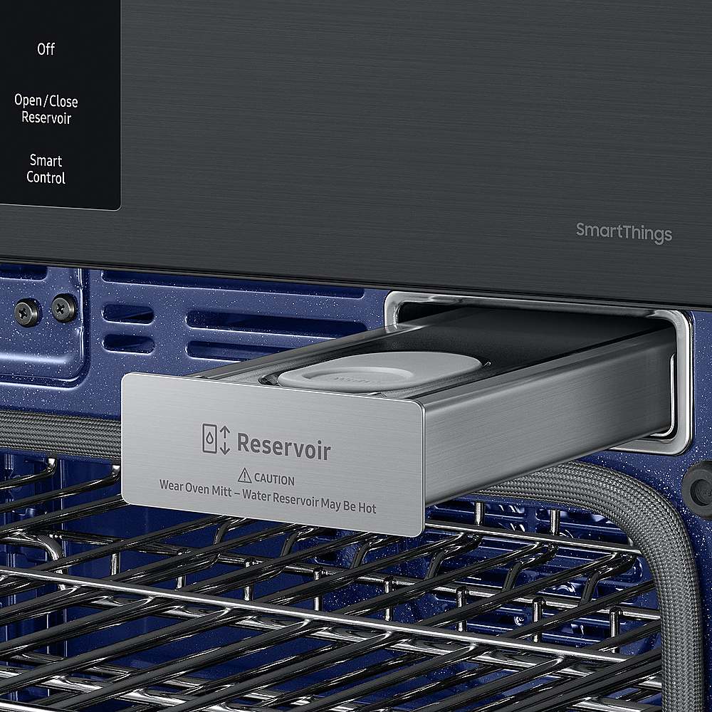 Alt View 18. Samsung - BESPOKE 30" Built-In Electric Convection Double Wall Oven with AI Pro Cooking Camera - Matte Black.