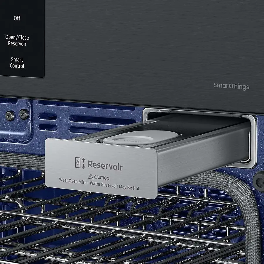 Alt View 18. Samsung - BESPOKE 30" Built-In Electric Convection Double Wall Oven with AI Pro Cooking Camera - Matte Black.